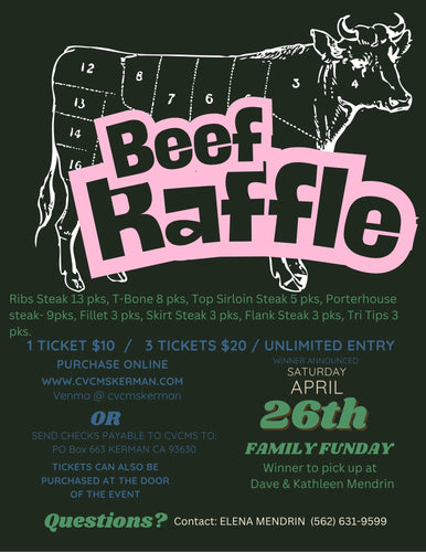 BEEF RAFFLE TICKET