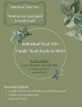 Load image into Gallery viewer, GLUTEN FREE Turkey Dinner FAMILY MEAL (feeds 4)