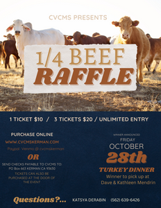 $10 1/4 Beef Raffle Ticket